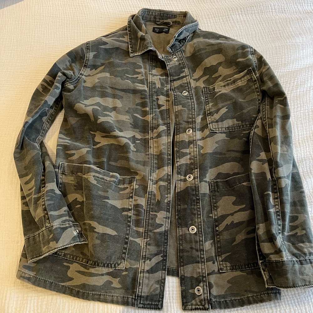 Topshop Camo Utility Jacket
